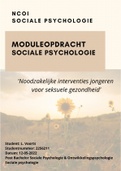 NCOI Module Sociale Psychologie - Interventies ontwerpen voor testen soa's jongeren - NCOI ONtwikkelingspsychologie