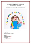 Profielwerkstuk het taalverwervingsproces van kinderen in de leeftijdscategorie van 0-4 jaar