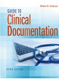 Guide to Clinical Documentation 3rd Edition Debra Sullivan.