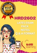 HRD2602 Exam Pack - Notes with Questions and Answers (All you need)