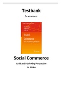 Social Commerce Marketing, Technology and Management, Turban - Exam Preparation Test Bank (Downloadable Doc)