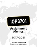 IOP3701 - Combined Tut201 Letters (2017-2021)