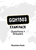 GGH1503 (NOtes, ExamPACK and QuestionPACK)
