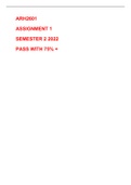 ARH2601 Assignment  1 Semester 2 2022 (UNISA)