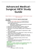 Advanced Medical-Surgical HESI Study Guide