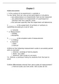 Chapter 5 mcq practice questions and answers
