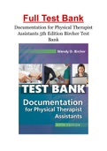 Documentation for Physical Therapist Assistants 5th Edition Bircher Test Bank