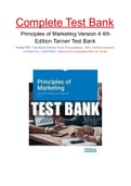 Principles of Marketing Version 4 4th Edition Tanner Test Bank