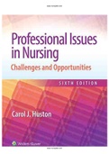 Professional Issues in Nursing Challenges and Opportunities 6th Edition Huston Test Bank.pdf