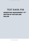 TEST BANK FOR MARKETING MANAGEMENT 15TH EDITION 2024 UPDATE BY KOTLER AND KELLER.pdf