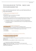 Samenvatting Blokwijzer Psychologisch testen editie 2022-2023, ISBN: 9789464144147  Psychodiagnostisch Werken 1