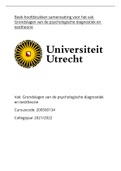 Nederlandstalige boeksamenvatting voor het vak Grondslagen van de psychologische diagnostiek en testtheorie