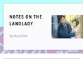 The Landlady By Road Dahl - detailed notes 