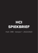 Spiekbrief HCI tentamen - CMD HvA (beoordeling 7,5)