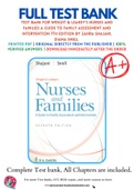 Test Bank For Wright & Leahey's Nurses and Families A Guide to Family Assessment and Intervention 7th Edition by Zahra Shajani, Diana Snell 9780803669628 Chapter 1-13 Complete Guide.
