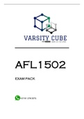 AFL1502 Assignment 1 & 2 Semester 1 2022 