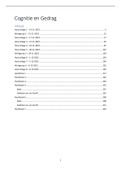 TUSSENTOETS: College Aantekeningen en Samenvattingen - Cognitie en Gedrag (201500054) - Brain and Cognition, ISBN: 9781473788169