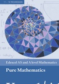 Edexcel Pure Mathematics AS and A level 