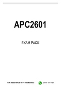 APC2601 EXAM PACK 2023