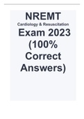 NREMT - Cardiology & Resuscitation Exam 2023 (100% Correct Answers)