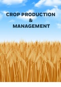 crop production and management