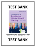 Psychiatric Mental Health Nursing Concepts of Care in Evidence-Based Practice 10th Edition Townsend Test Bank