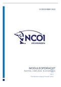 NCOI Moduleopdracht Auditing, Governance en Compliance (8,5 cijfer)