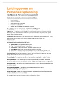 Samenvatting Personeelsmanagement LHO2A | Hoofdstuk 1 Personeelsmanagement