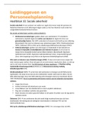 Samenvatting Personeelsmanagement LHO2B | Hoofdstuk 10 Sociale zekerheid