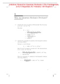Solutions Manual for Quantum Mechanics I The Fundamentals, 2e by S. Rajasekar, R. Velusamy