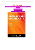 Ham's Primary Care Geriatrics: A Case-Based Approach 6th Edition Test Bank (Full Test Bank, 100% Verified Answers)