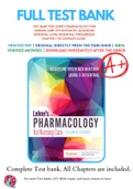 Test Bank For Lehne's Pharmacology for Nursing Care 11th Edition By Jacqueline Burchum; Laura Rosenthal 9780323825221 Chapter 1-112 Complete Guide .
