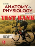 TEST BANK for Seeley's Anatomy & Physiology 13th Edition by Cinnamon VanPutte, Jennifer Regan, Andrew Russo. Chapters 1-29.
