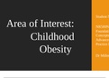NR 500NP Week 6 Assignment; Area of Interest PowerPoint Presentation - Obesity