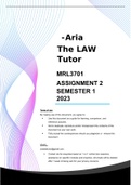 MRL3701 ASSIGNMENT 2 SEMESTER 1 2023 (ALL ANSWERS & SOLUTIONS)