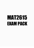 MAT2615 EXAM PACK 2023