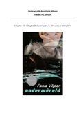 Onderwereld by Fanie Viljoen - Chapter 21-30 Summaries in English and Afrikaans