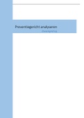 Analyserapport EVL 3.1 beoordeeld met een ZEER GOED!!  Signaleren en preventief werken binnen de verpleegkundige context
