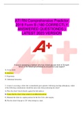  BUNDLE FOR ATI RN Comprehensive Predictor 2019 Form A AND  B