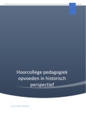 Hoorcollege's Pedagogiek Blok1