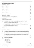 Physical Science / Fisiese Wetenskappe Gr 10 Term 1 Test / Toets & Marking Guideline