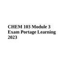 CHEM 103 Module 3 Exam Portage Learning 2023