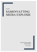 Samenvatting De media-explosie, ISBN: 9789024443437  Woordvoerder (WOO)