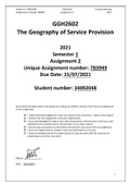 GGH2602 CASE STUDY CLASSIFICATION OF SERVICES IN AN AREA
