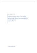 Samenvatting boek: ‘Bestuurskundig onderzoek, een methodologische inleiding’ (ISBN: 9789046908037)