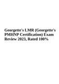 Georgette's LMR (Question Bank / Georgette's PMHNP Certification) Exam Review 2023 & Georgette's LMR | Georgette's PMHNP Certification Exam Review Rated A.