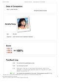 Amelia Sung VSIM Amelia Sung Age: 36 years Diagnosis (labor induction) | Latest complete 2023; score 100%
