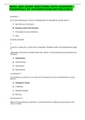 NURS 2063 EXAM QUESTIONS WITH ANSWERS -ESSENTIALS OF PATHOPHYSIOLOGY2022/2023