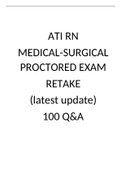 ATI RN MEDICAL-SURGICAL PROCTORED EXAM RETAKE (latest update 2023)