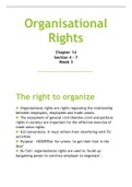 Lecture notes LLW2602 - Organisational Rights